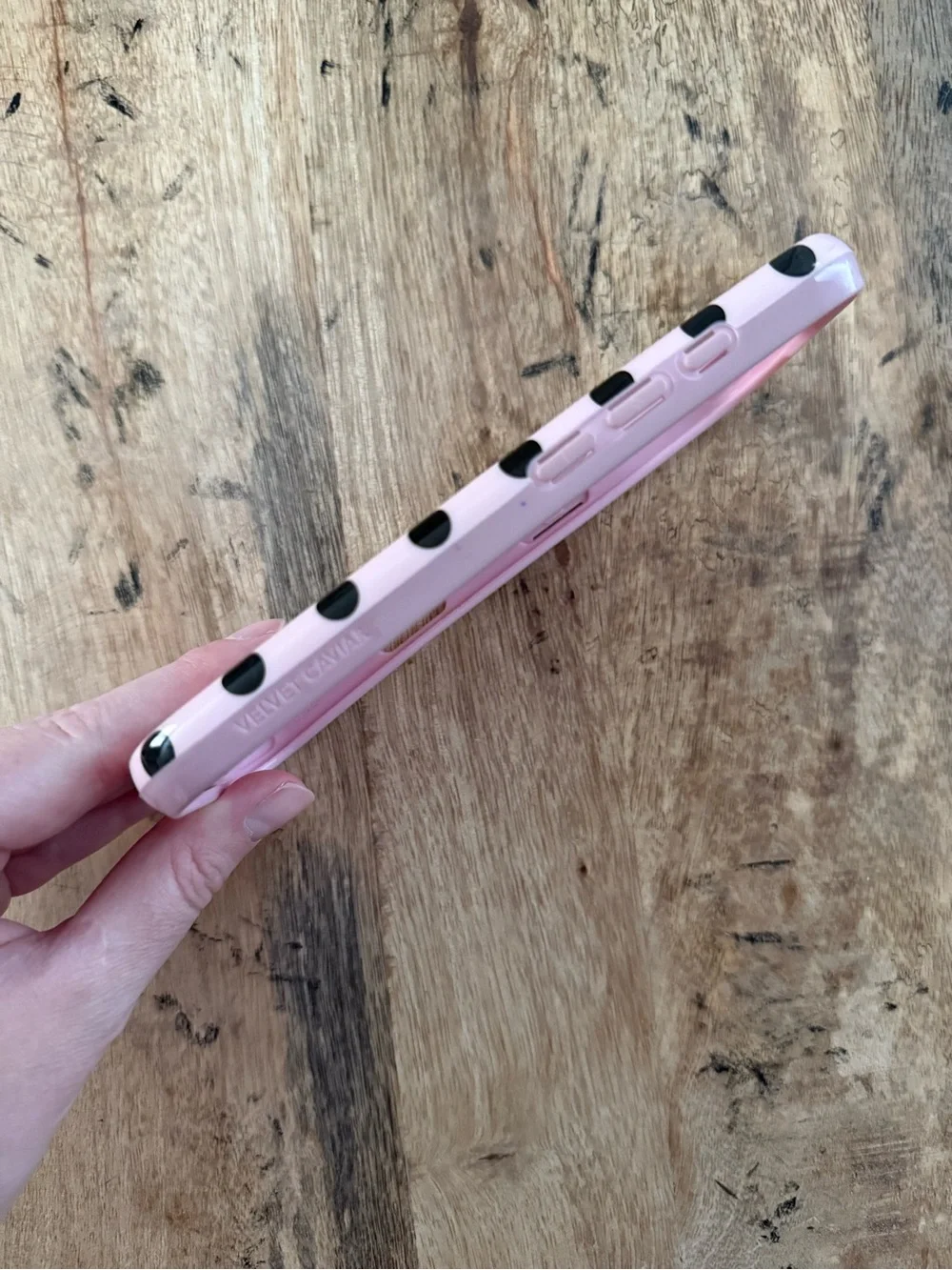 Velvet Caviar Princess Pink Polka Dot Case